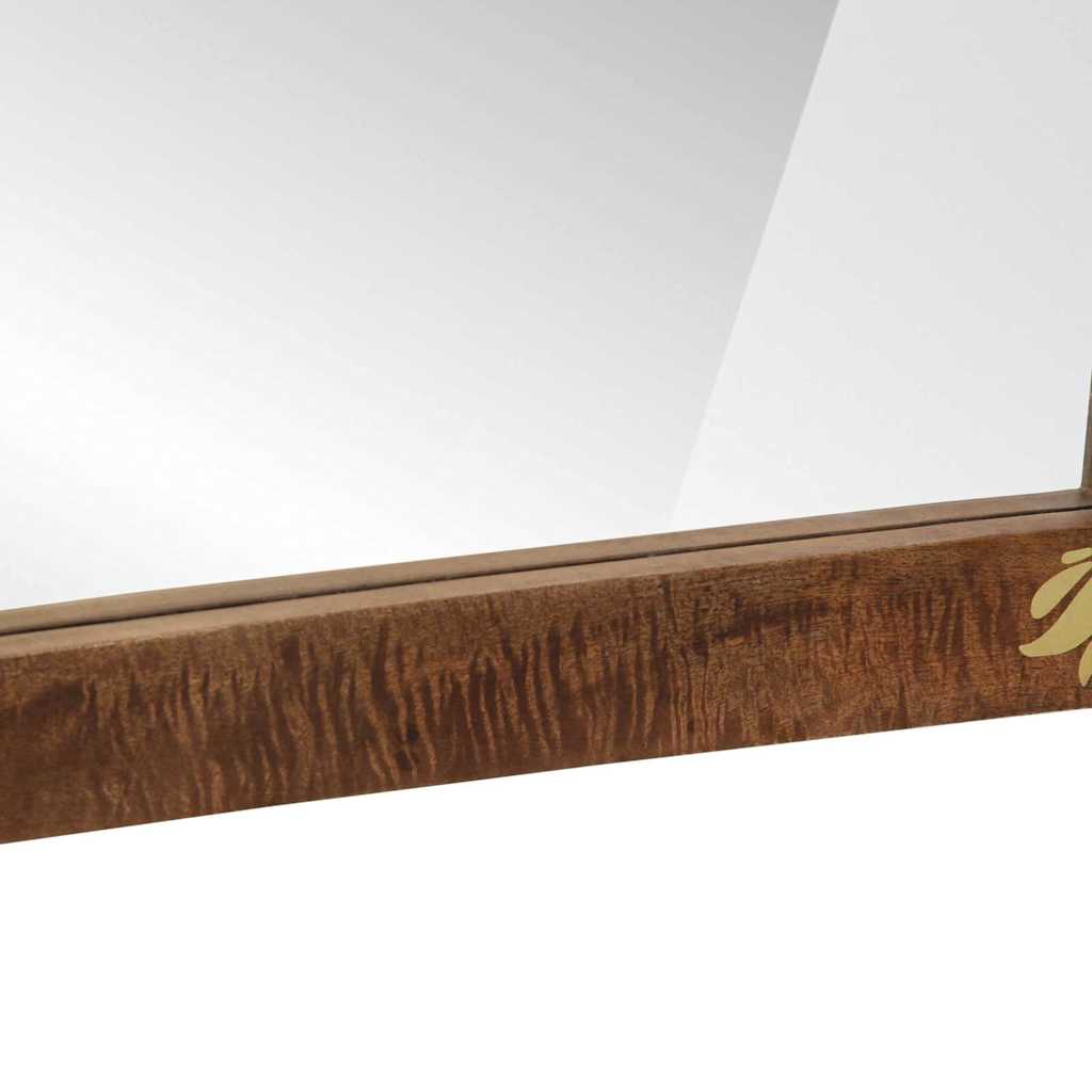 vidaXL Bathroom Mirror Honey Brown 70 x 50 x 2.5 cm 5