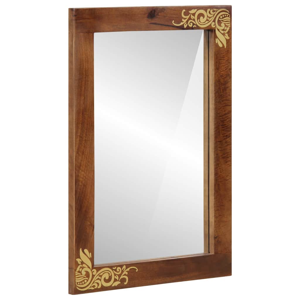 vidaXL Bathroom Mirror Honey Brown 70 x 50 x 2.5 cm 1