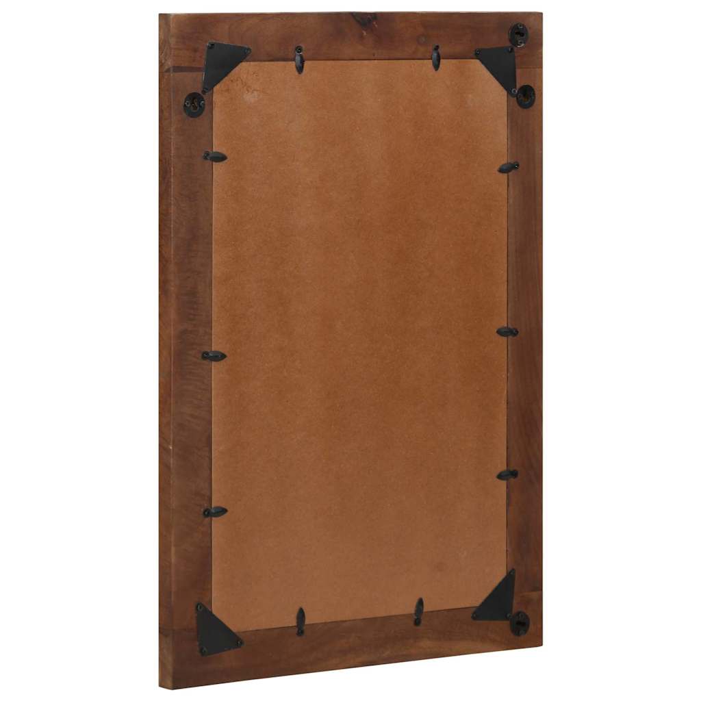 vidaXL Bathroom Mirror Honey Brown 70 x 50 x 2.5 cm 3