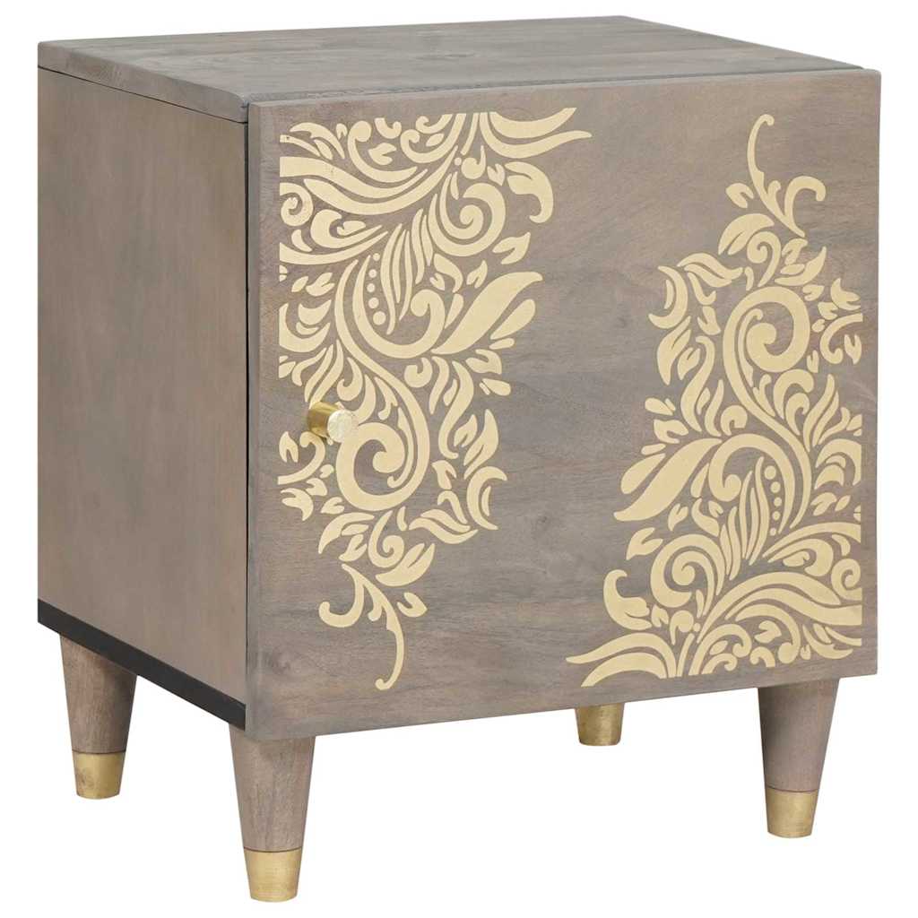 Bedside Cabinet with Door 40 x 33 x 46 cm Grey