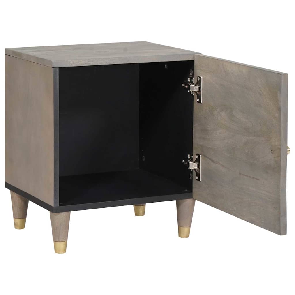 Bedside Cabinet with Door 40 x 33 x 46 cm Grey