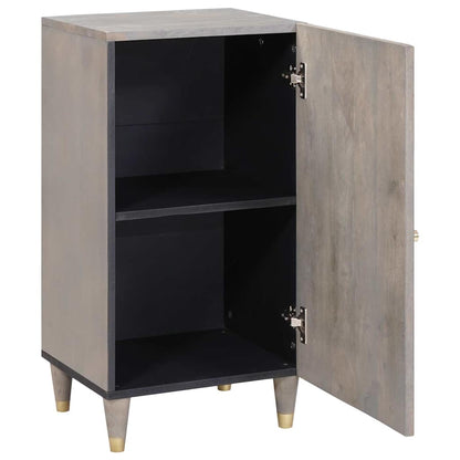 vidaXL Sideboard Grey and Gold 40 x 33 x 75 cm Solid Mango Wood 2