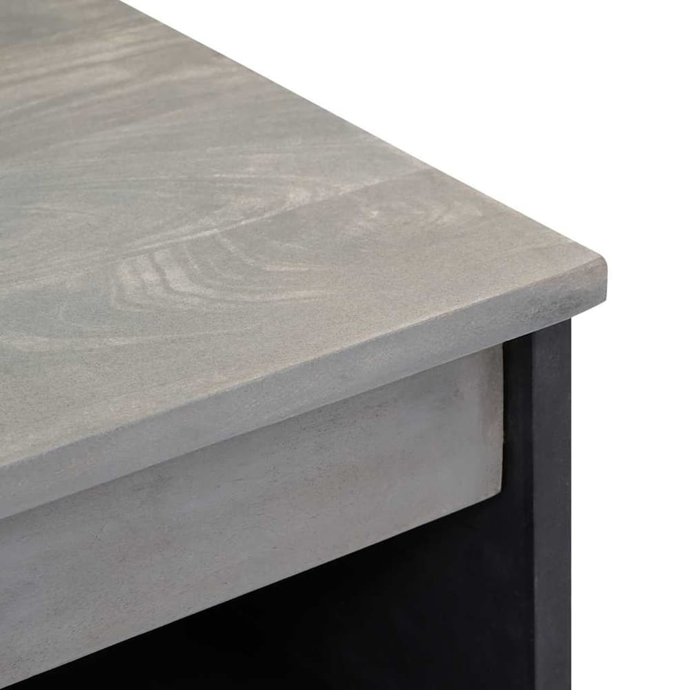 Sideboard 60 x 33 x 75 cm Solid Mango Wood Grey