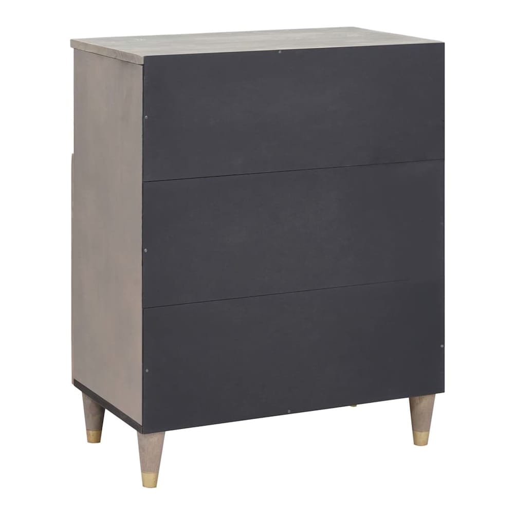 Sideboard 60 x 33 x 75 cm Solid Mango Wood Grey