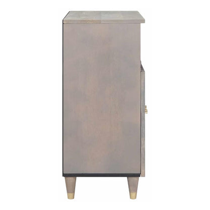 Sideboard 60 x 33 x 75 cm Solid Mango Wood Grey