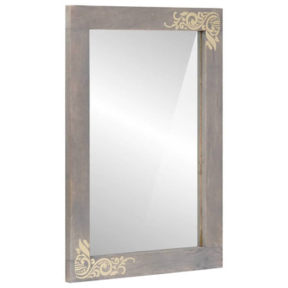 vidaXL Bathroom Mirror Grey 70 x 50 x 2.5 cm 1