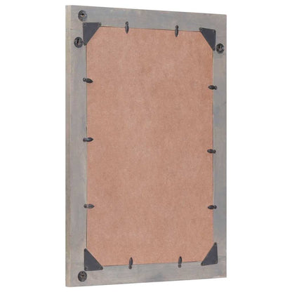 vidaXL Bathroom Mirror Grey 70 x 50 x 2.5 cm 3