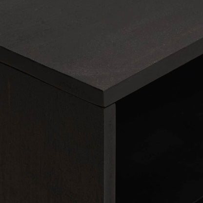 vidaXL Bedside Cabinet Black 50 x 33 x 62 cm Solid Mango Wood 6