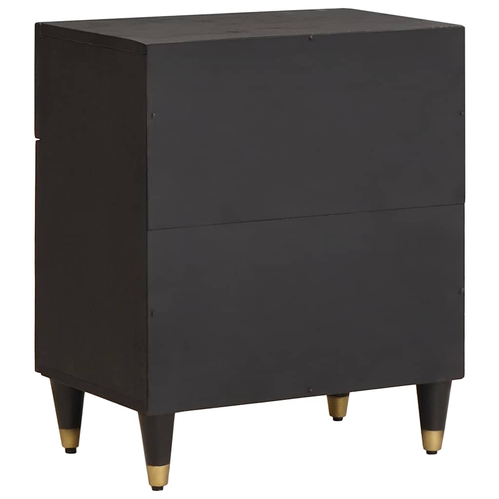 vidaXL Bedside Cabinet with Door Black 50 x 33 x 60 cm 5