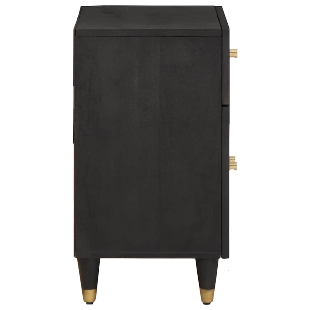 vidaXL Bedside Cabinet with Door Black 50 x 33 x 60 cm 4