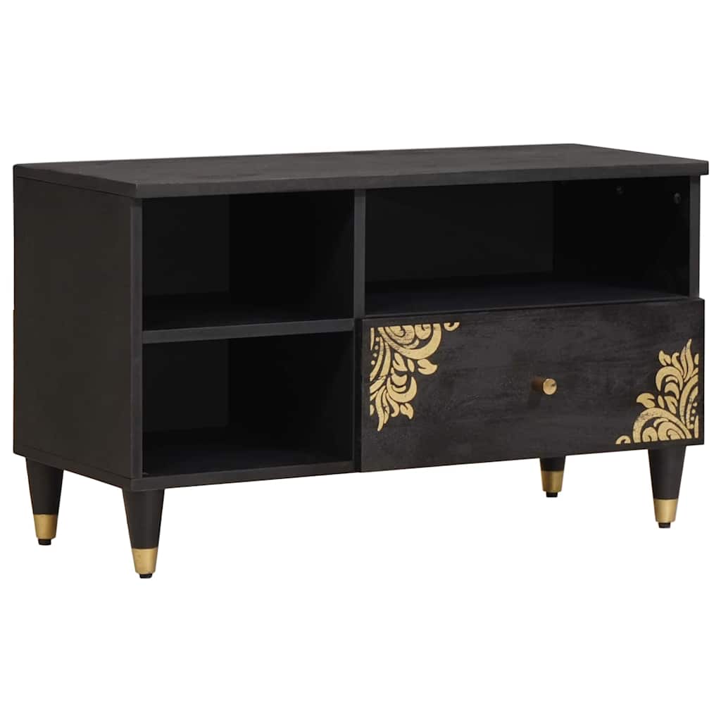 vidaXL TV Cabinet with Drawer 80 x 33 x 46 cm Solid Mango Wood