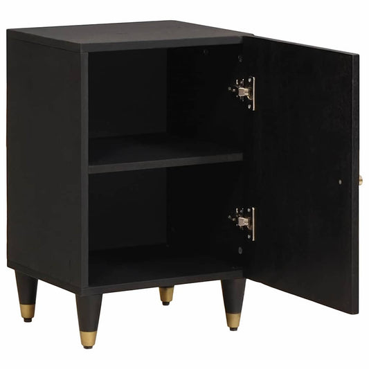 Bathroom Cabinet 38 x 33 x 58 cm Solid Mango Wood Black