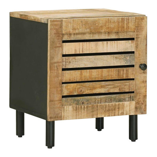 Bedside Table Natural 40 x 33 x 46 cm Solid Mango Wood 1