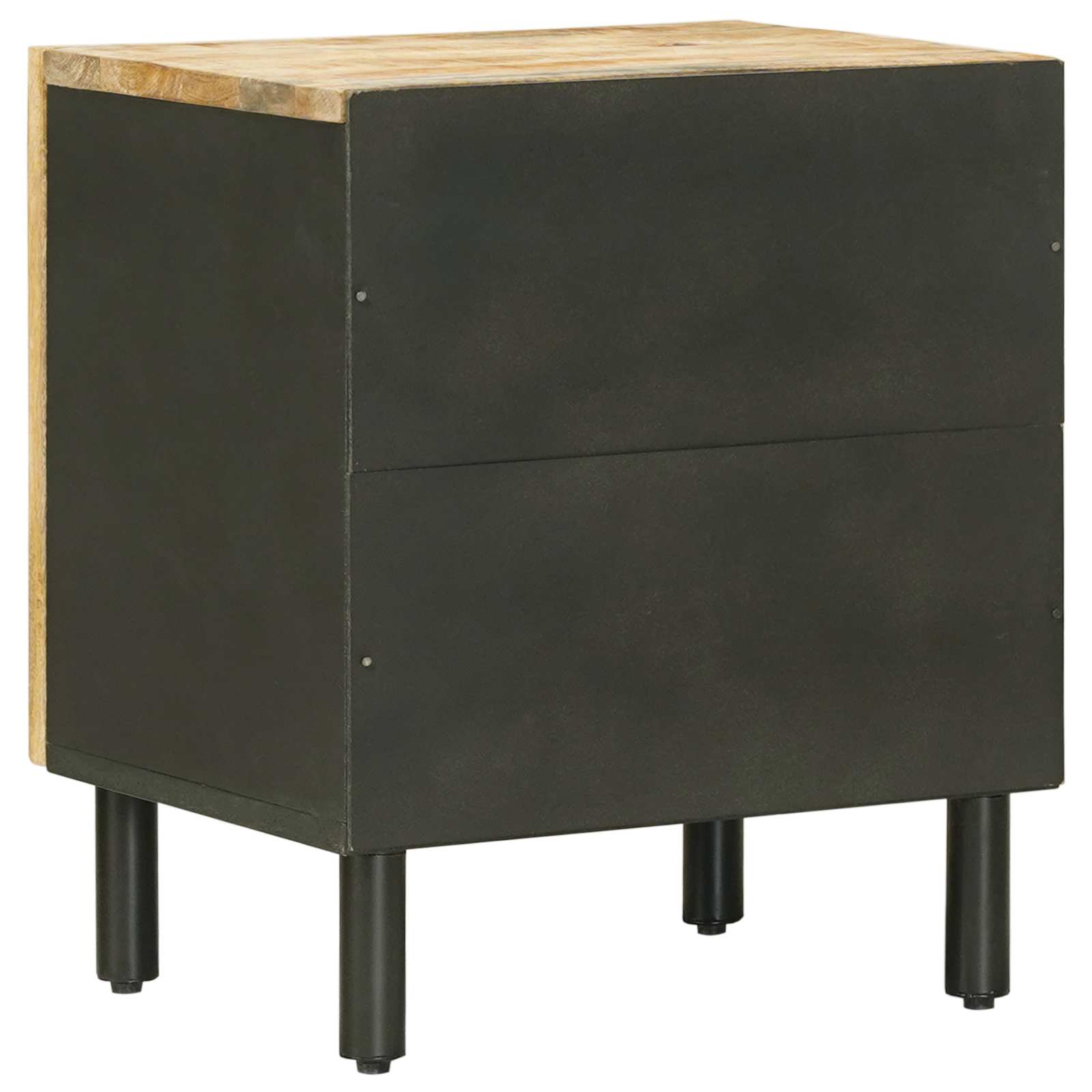 vidaXL Bedside Table Natural 40 x 33 x 46 cm Solid Mango Wood 6