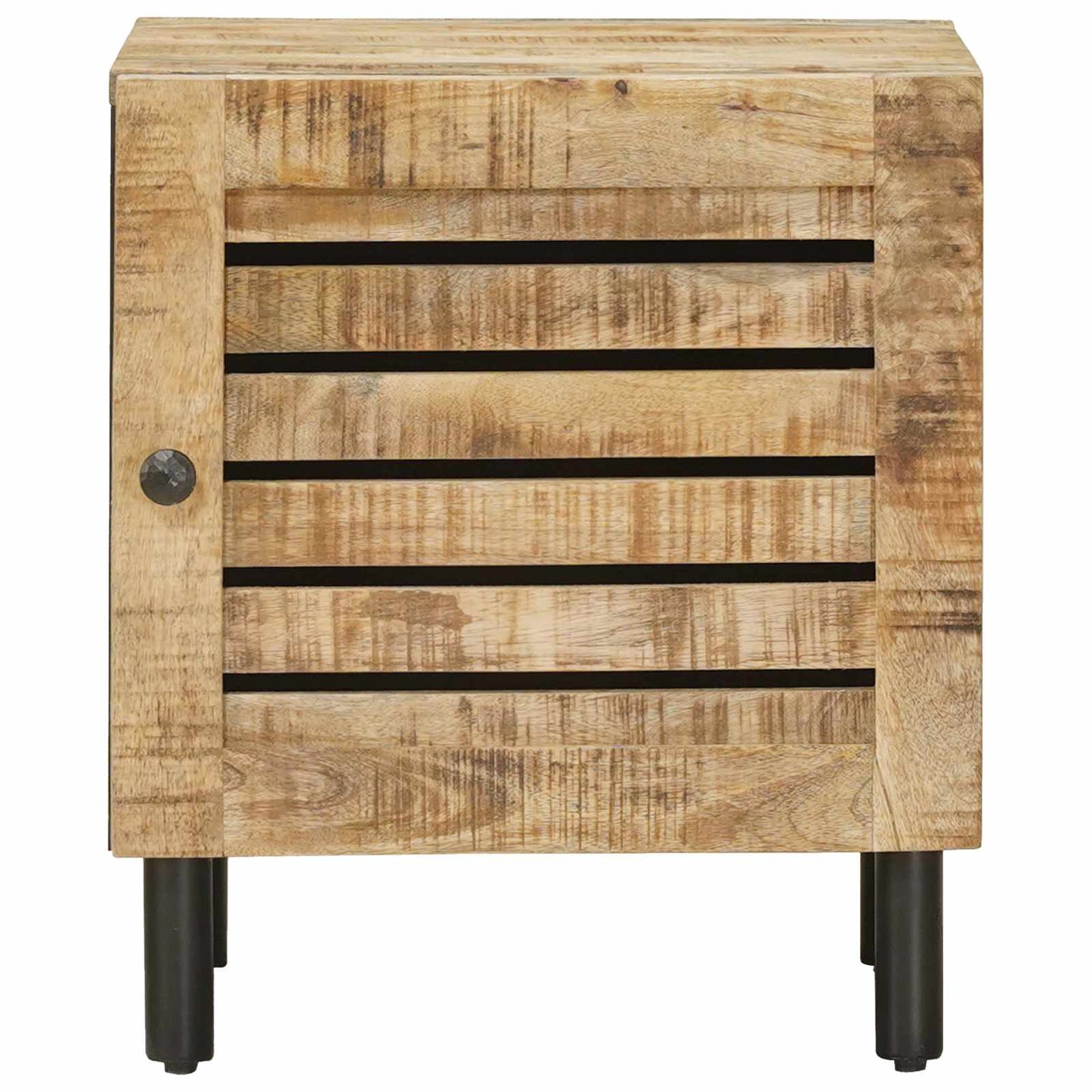 vidaXL Bedside Table Natural 40 x 33 x 46 cm Solid Mango Wood 4