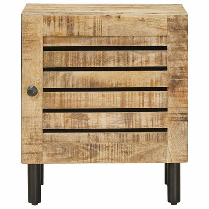 vidaXL Bedside Table Natural 40 x 33 x 46 cm Solid Mango Wood 4