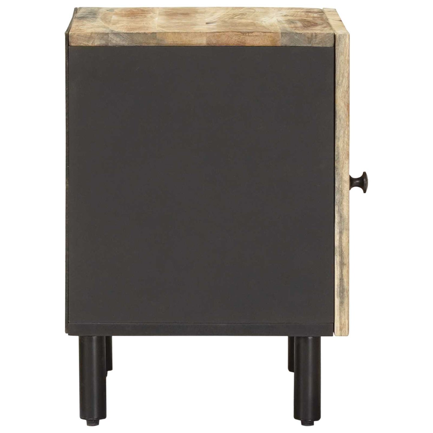 vidaXL Bedside Table Natural 40 x 33 x 46 cm Solid Mango Wood 5