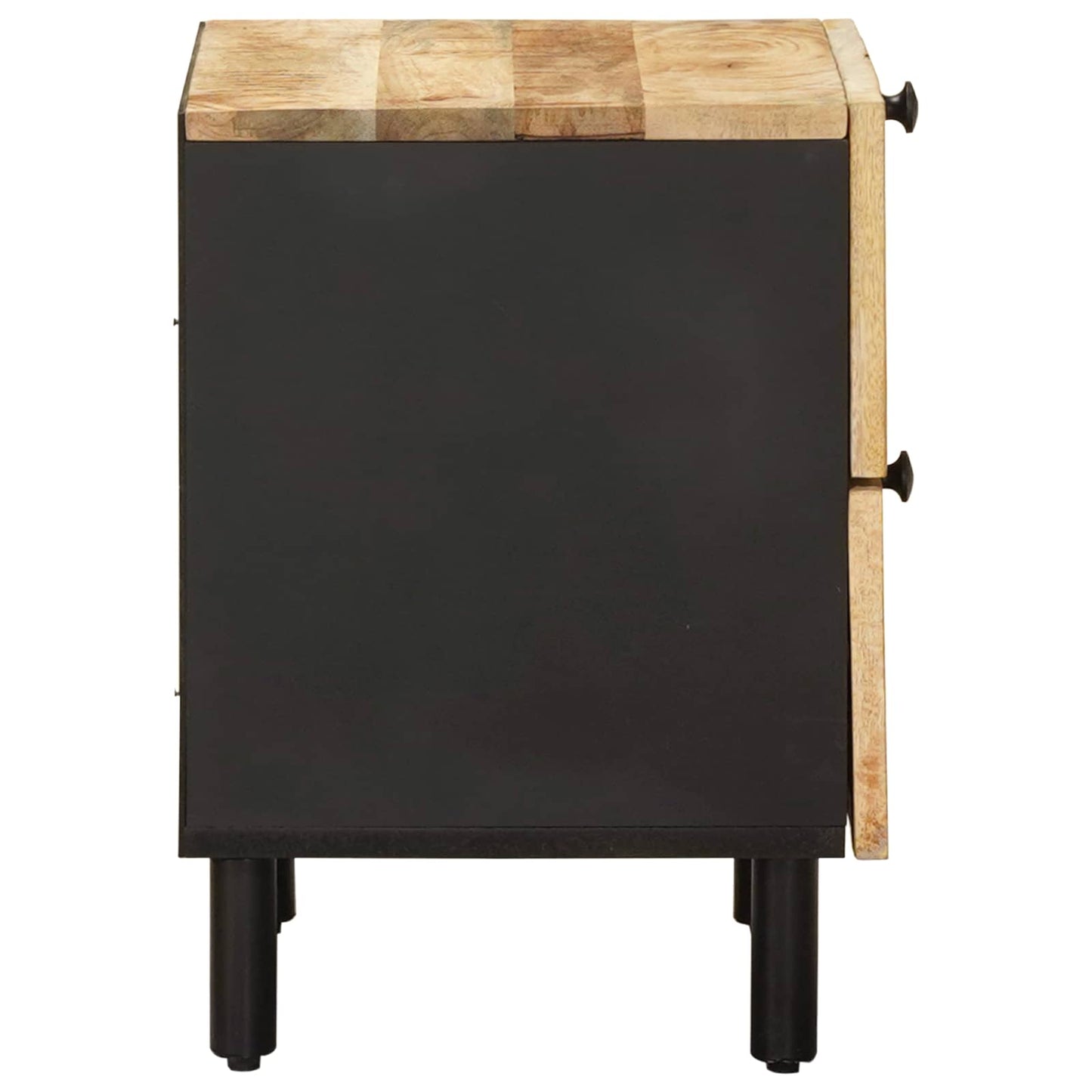vidaXL Bedside Table Natural 40 x 33 x 46 cm Solid Mango Wood 5