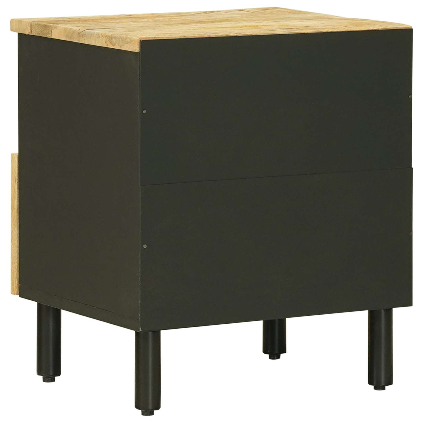 vidaXL Bedside Table Natural 40 x 33 x 46 cm Solid Mango Wood 6