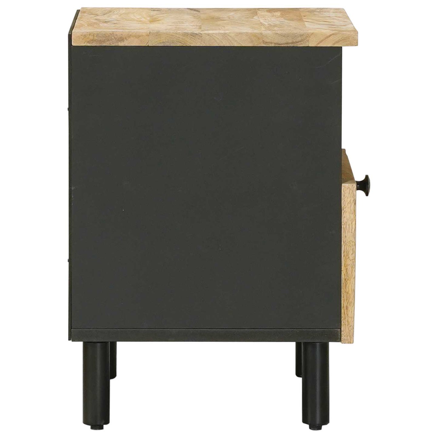 vidaXL Bedside Table Natural 40 x 33 x 46 cm Solid Mango Wood 5