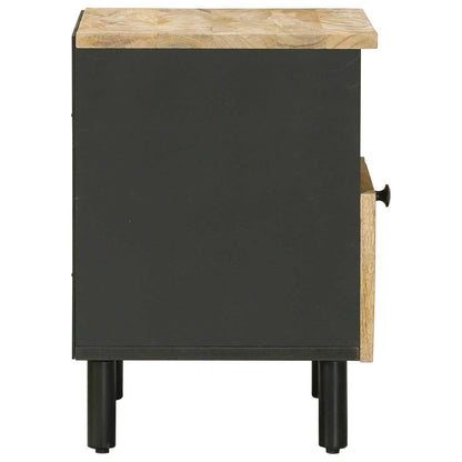 vidaXL Bedside Table Natural 40 x 33 x 46 cm Solid Mango Wood 5