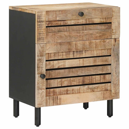 vidaXL Bedside Table Natural 50 x 33 x 60 cm Solid Mango Wood 2