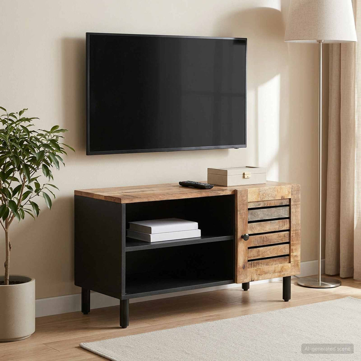 vidaXL Storage Cabinets Natural 80 x 33 x 46 cm Solid Mango Wood 1
