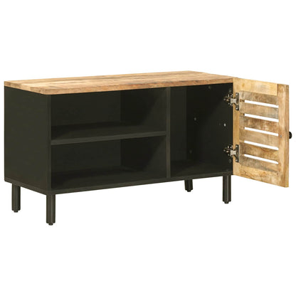 vidaXL Storage Cabinets Natural 80 x 33 x 46 cm Solid Mango Wood 3