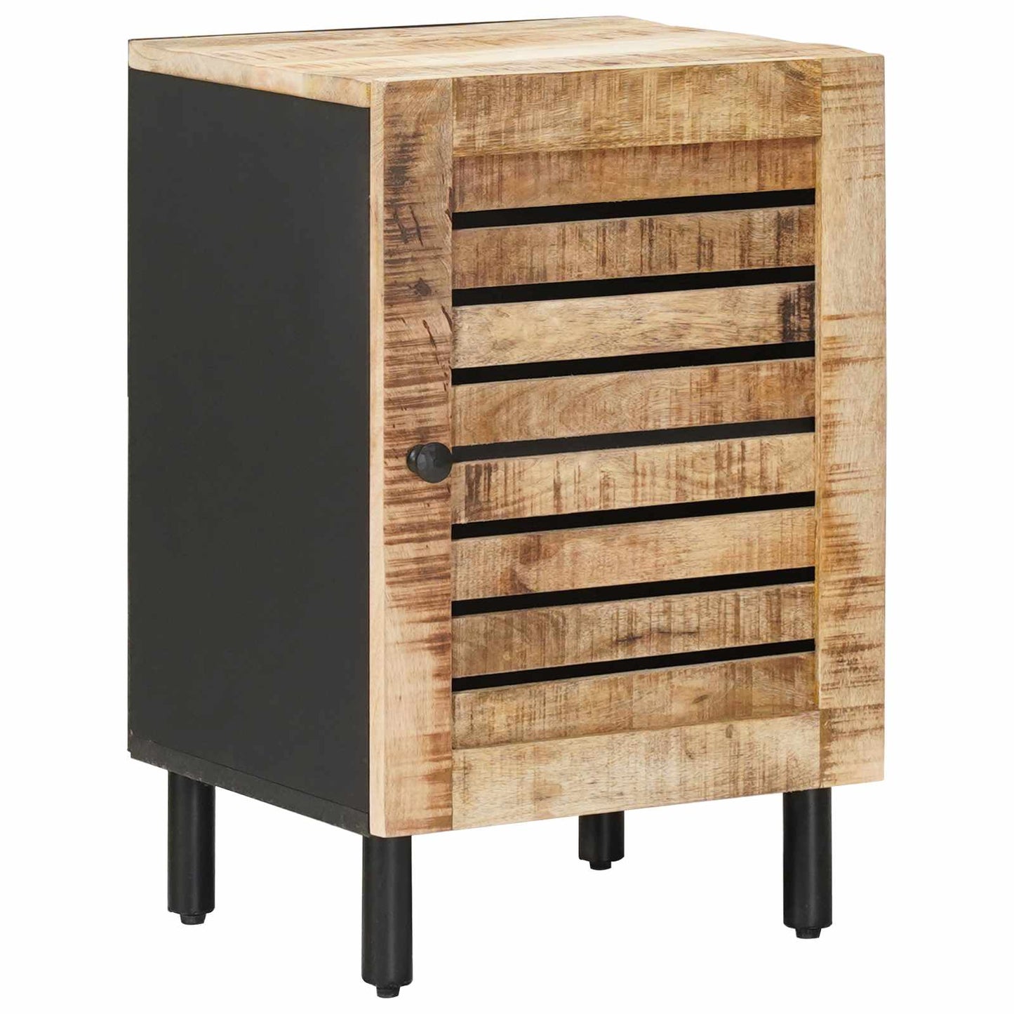 vidaXL Bathroom Cabinet with Storage Brown and Black 38 x 33.5 x 58 cm 2