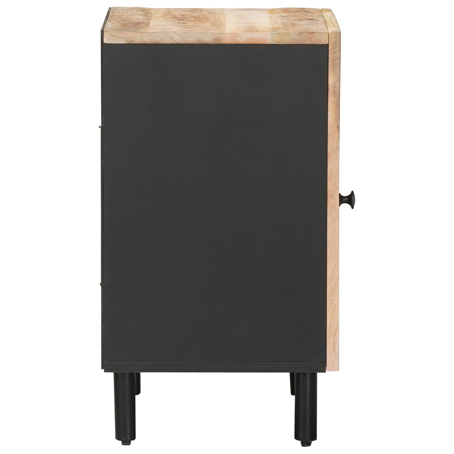 vidaXL Bathroom Cabinet with Storage Brown and Black 38 x 33.5 x 58 cm 5