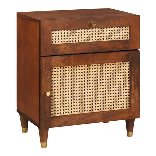 vidaXL Bedside Tables with Drawer 50 x 33 x 60 cm Solid Mango Wood 1