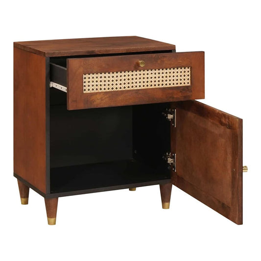 vidaXL Bedside Tables with Drawer 50 x 33 x 60 cm Solid Mango Wood 2