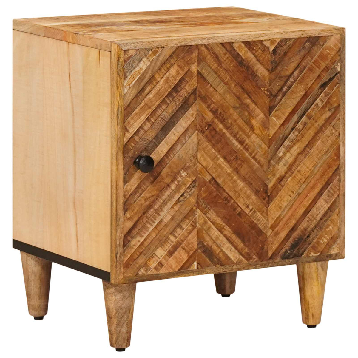 vidaXL Bedside Table Brown 40 x 33 x 46 cm Solid Mango Wood 1