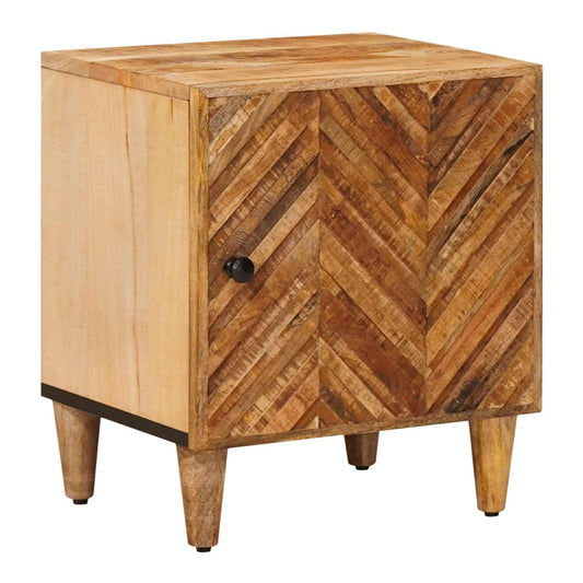 Bedside Table Brown 40 x 33 x 46 cm Solid Mango Wood 1