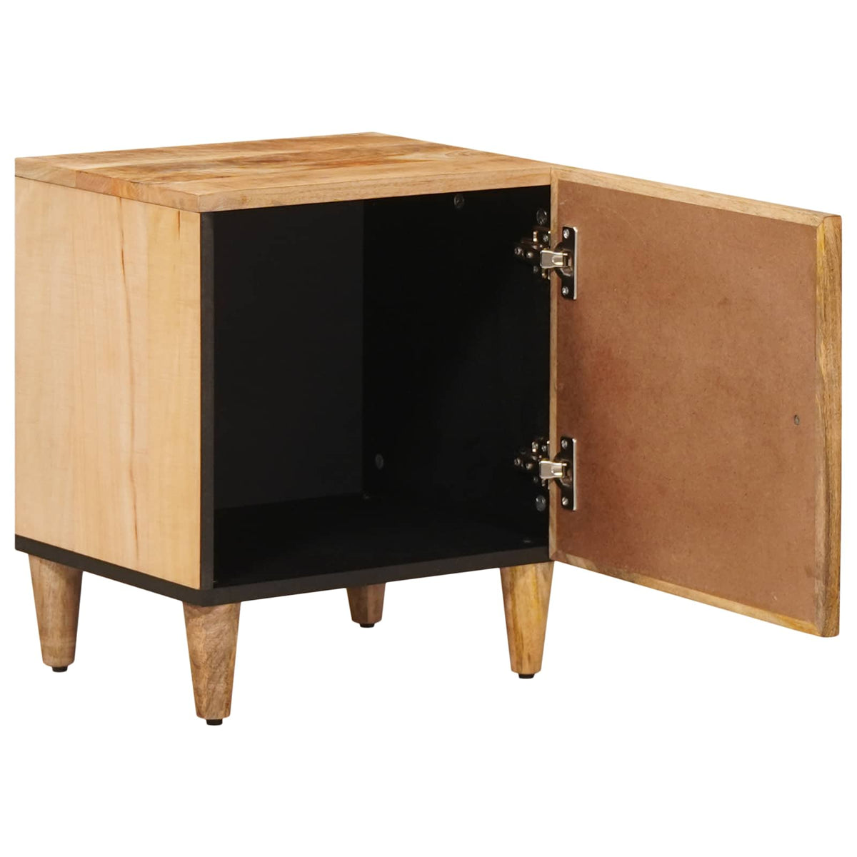 vidaXL Bedside Table Brown 40 x 33 x 46 cm Solid Mango Wood 2