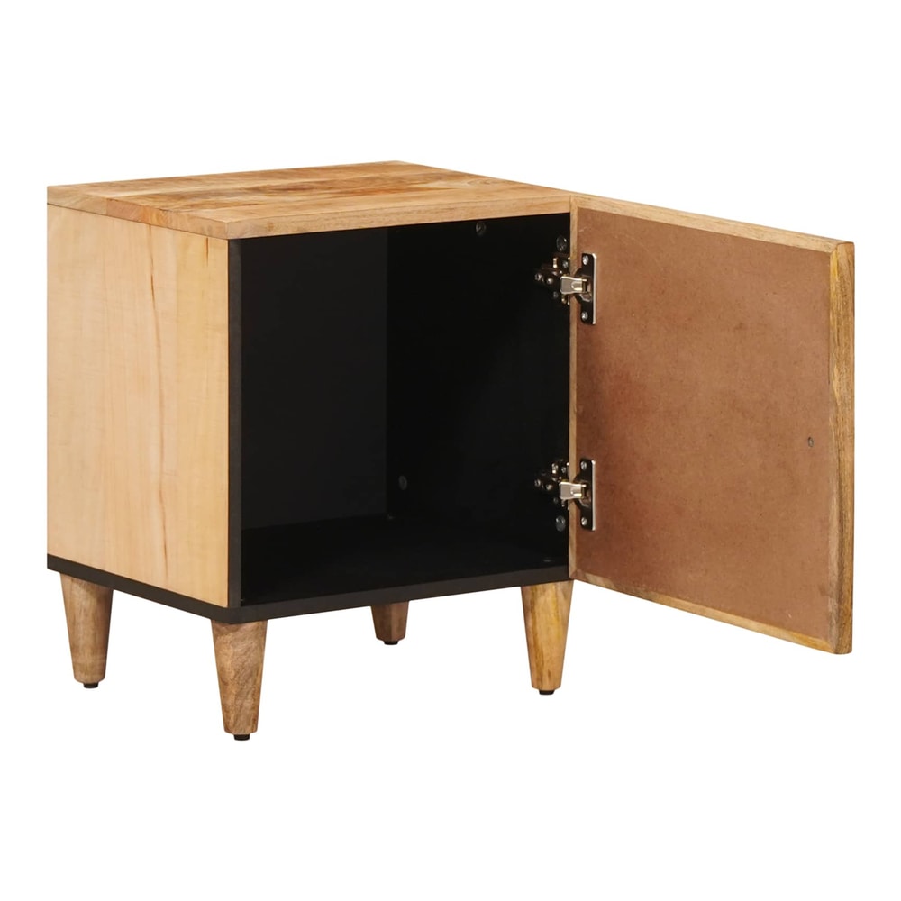 Bedside Table Brown 40 x 33 x 46 cm Solid Mango Wood 1