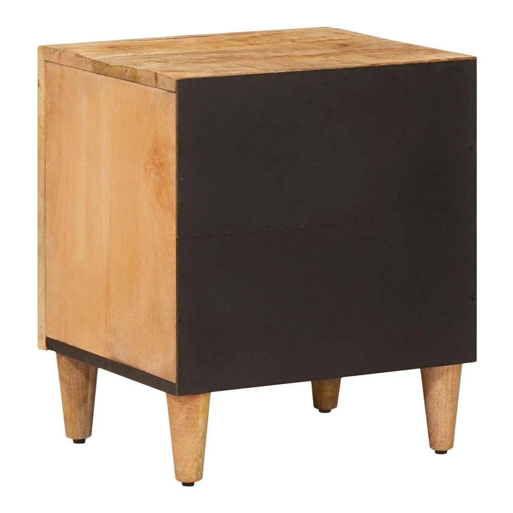 Bedside Table Brown 40 x 33 x 46 cm Solid Mango Wood 1