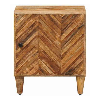 Bedside Table Brown 40 x 33 x 46 cm Solid Mango Wood 1
