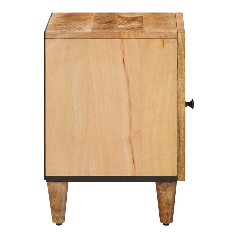 Bedside Table Brown 40 x 33 x 46 cm Solid Mango Wood 1