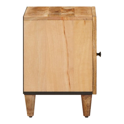 Bedside Table Brown 40 x 33 x 46 cm Solid Mango Wood 1