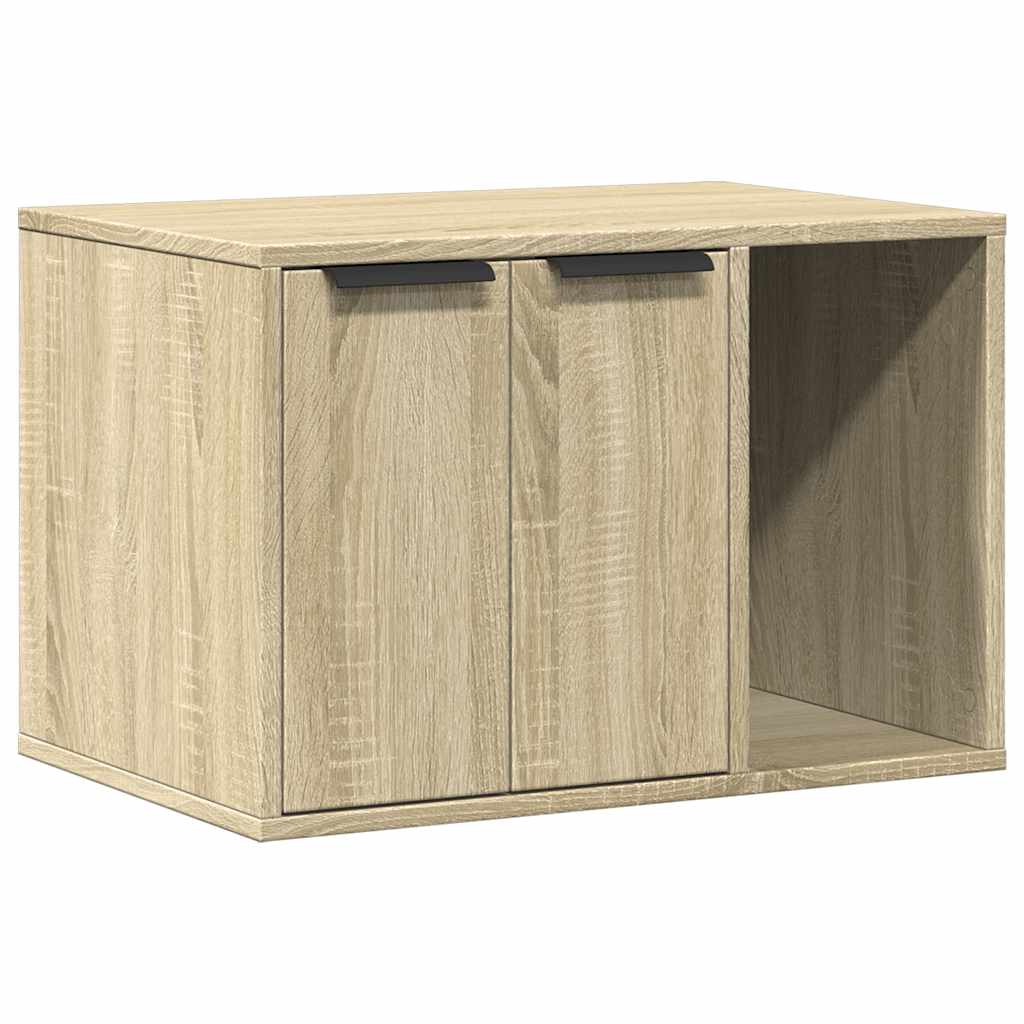 857726 vidaXL Cat Litter Box Enclosure Sonoma Oak 60x40x40 cm Engineered Wood 2