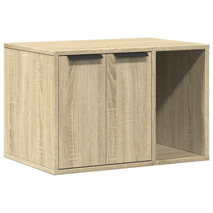 857726 vidaXL Cat Litter Box Enclosure Sonoma Oak 60x40x40 cm Engineered Wood 2