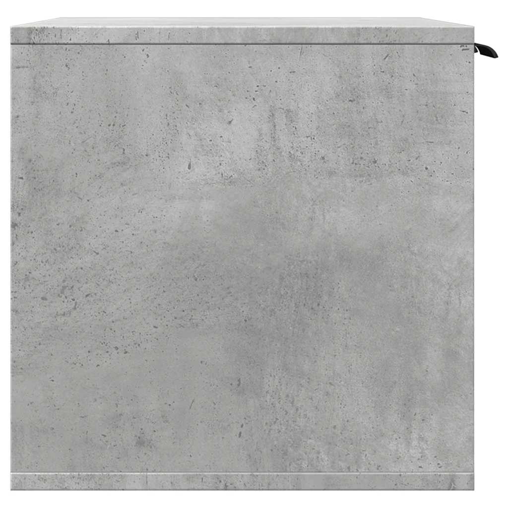 vidaXL Cat Litter Box Enclosure Concrete Grey 60x40x40 cm Engineered Wood 6