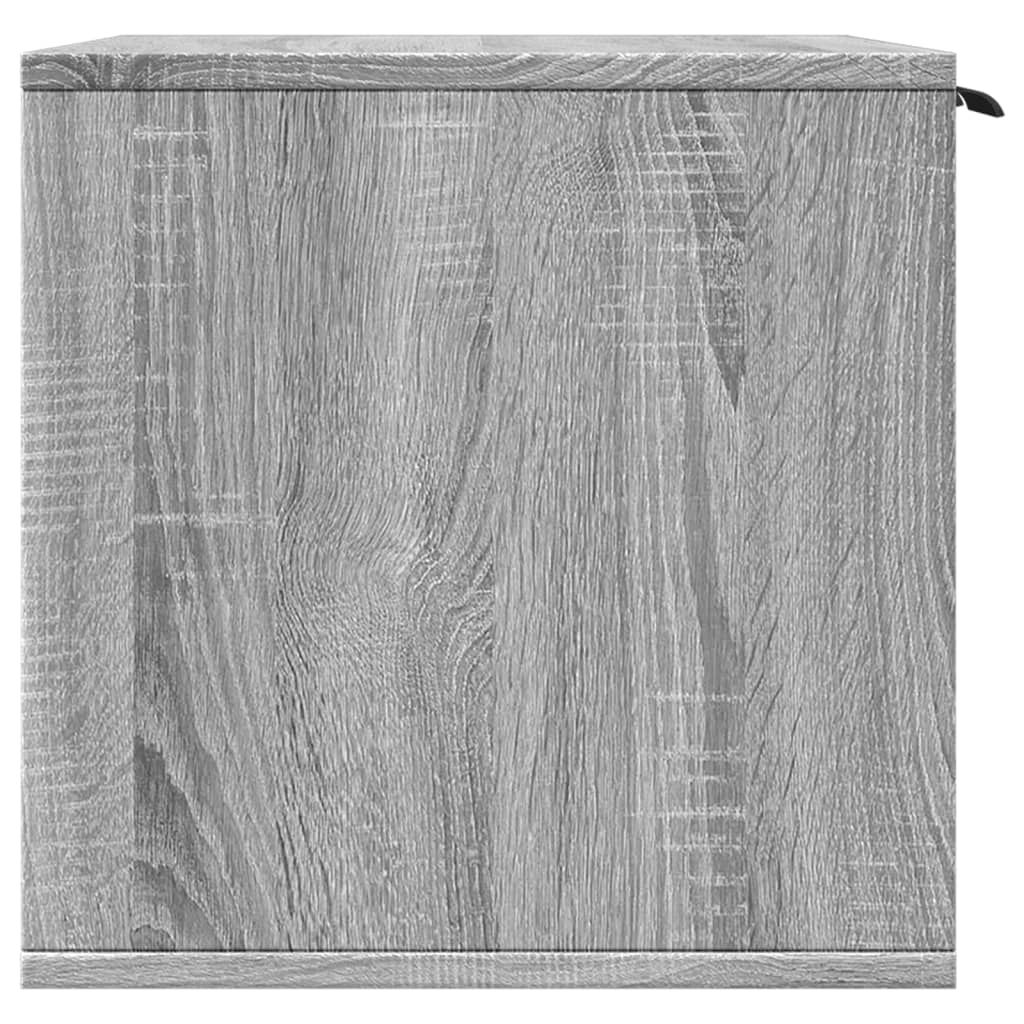 vidaXL Cat Litter Box Enclosure Grey Sonoma 80x50x45 cm Engineered Wood 6