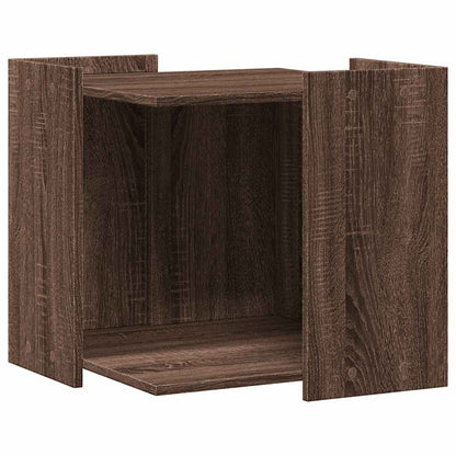 vidaXL Cat Litter Box Enclosure Brown Oak 53 x 53 x 51 cm 2