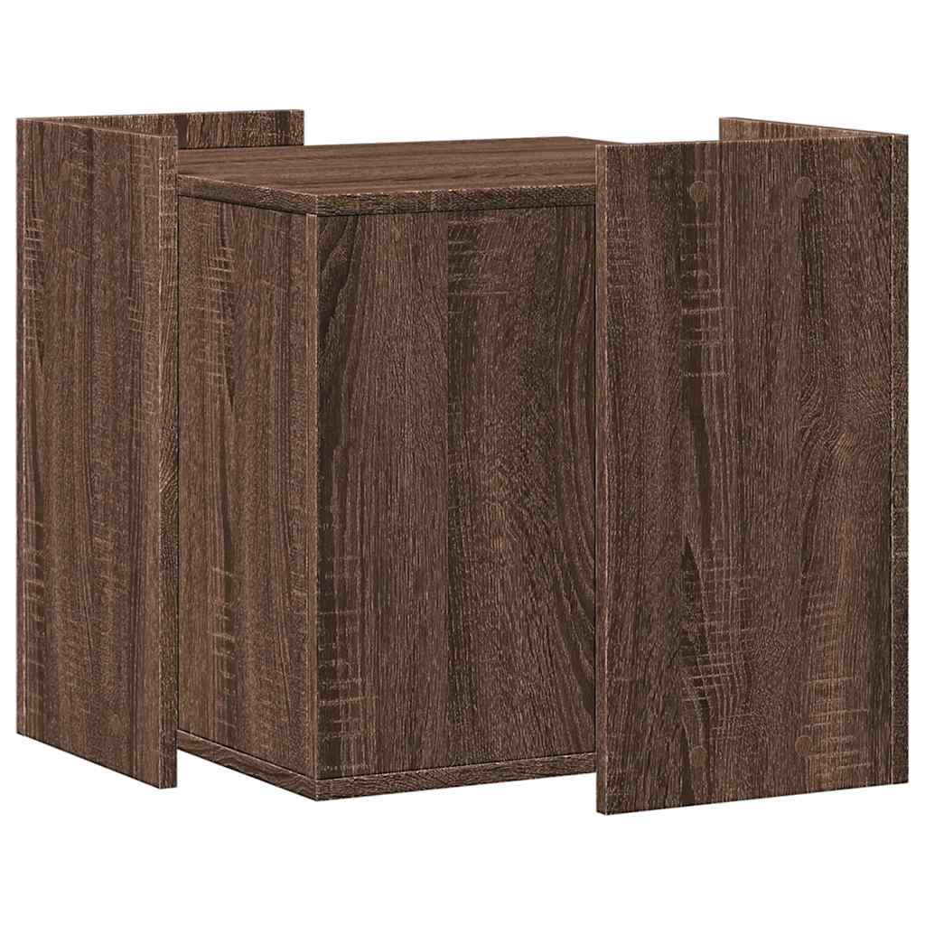 vidaXL Cat Litter Box Enclosure Brown Oak 53 x 53 x 51 cm 5