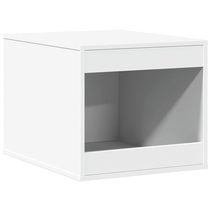 vidaXL Cat Litter Box Enclosure White 47x59x42 cm Engineered Wood 2