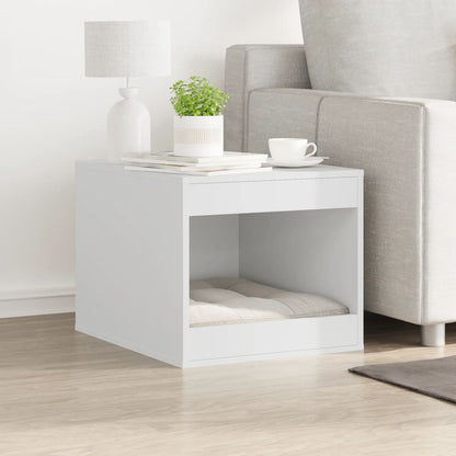 vidaXL Cat Litter Box Enclosure White 47x59x42 cm Engineered Wood 3
