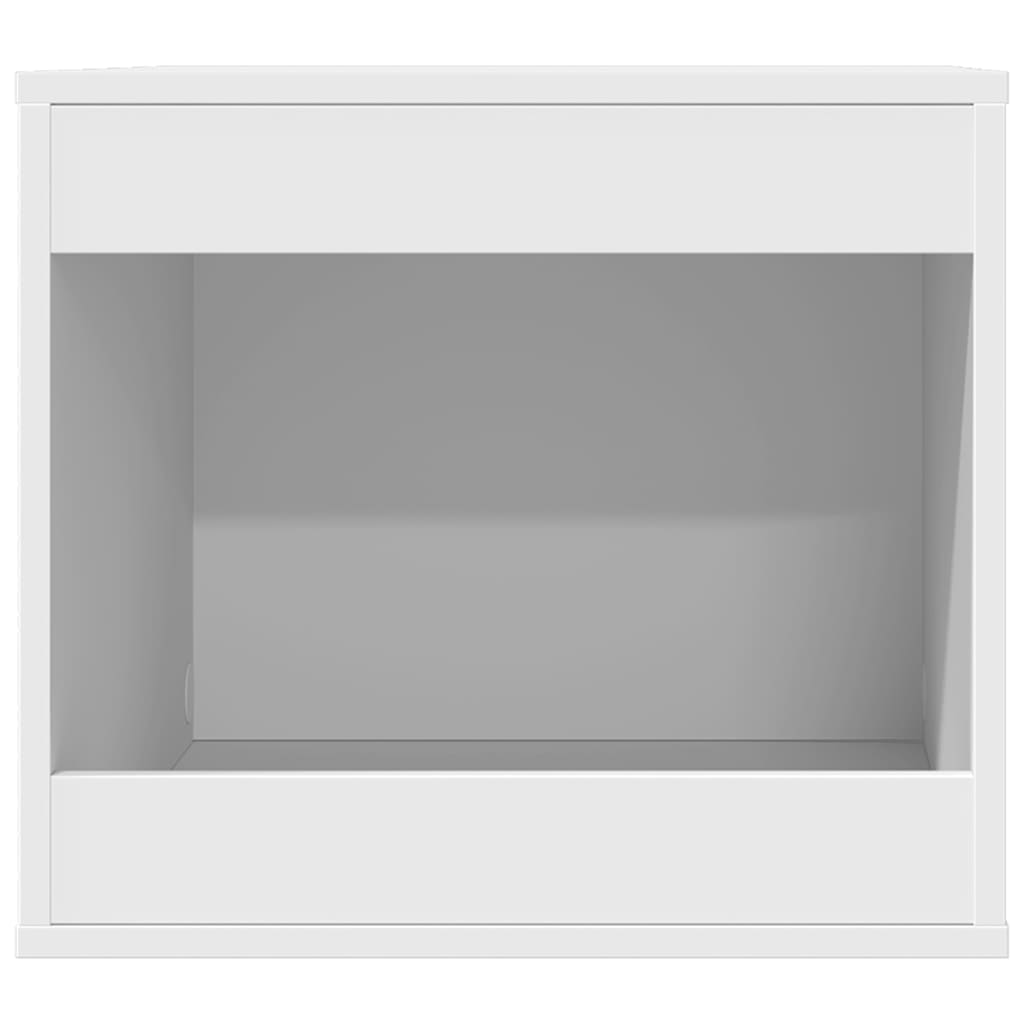 vidaXL Cat Litter Box Enclosure White 47x59x42 cm Engineered Wood 4