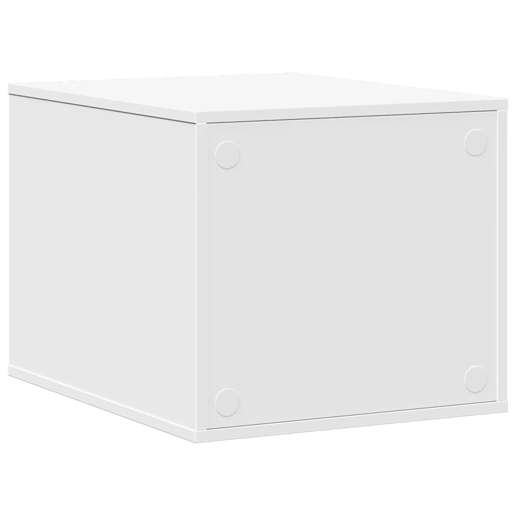 vidaXL Cat Litter Box Enclosure White 47x59x42 cm Engineered Wood 6